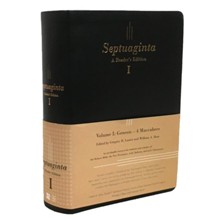 Septuaginta: A Reader's Edition - Flexisoft black, 2 volumes