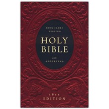 1611 KJV with Apocrypha--hardcover