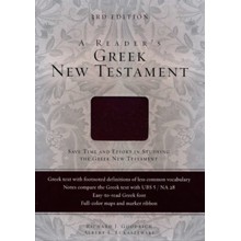 A Reader's Greek New Testament, Third Edition--soft leather-look, burgundy