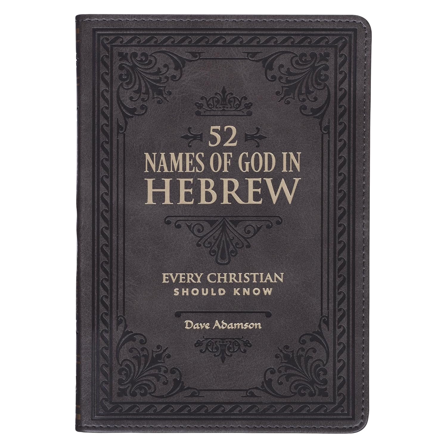 52 Hebrew Names of God Gift Book, Faux Leather