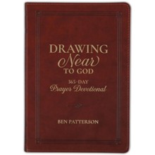 Drawing Near to God Devotional, soft leather-look, brown