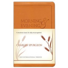 Morning and Evening, NIV edition, flexisoft leather light tan